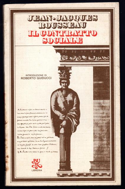 Il contratto sociale o Principi di diritto politico - Jean-Jacques Rousseau - copertina