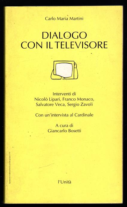 Dialogo con il televisore - Carlo Maria Martini - copertina