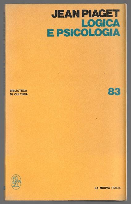 Logica e psicologia - Jean Piaget - copertina