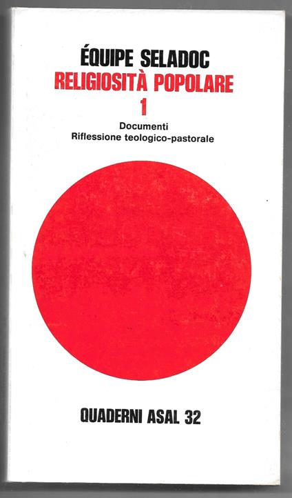 Religiosità popolare 1 - copertina