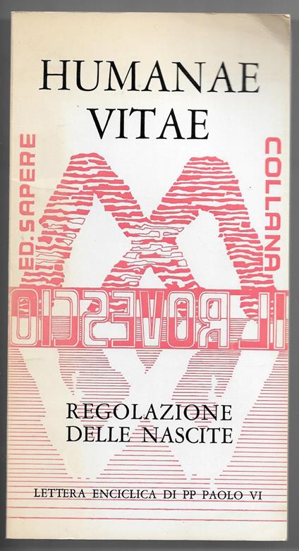 Humana vitae - Regolazione delle nascite - Paolo VI - copertina