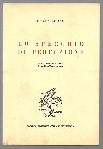 Lo specchio di perfezione - Leone Frate - copertina