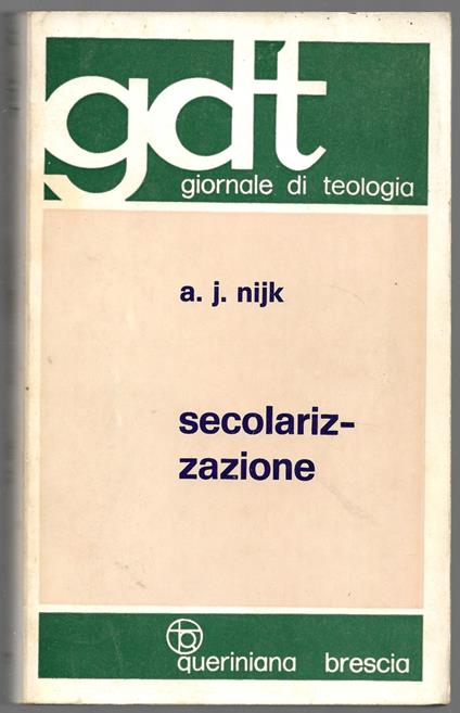 Secolarizzazione - A. J. Nijk - copertina