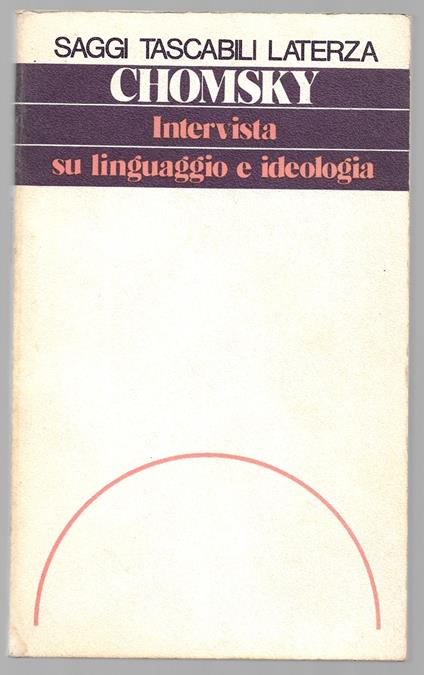 Intervista su linguaggio e ideologia - Noam Chomsky - copertina