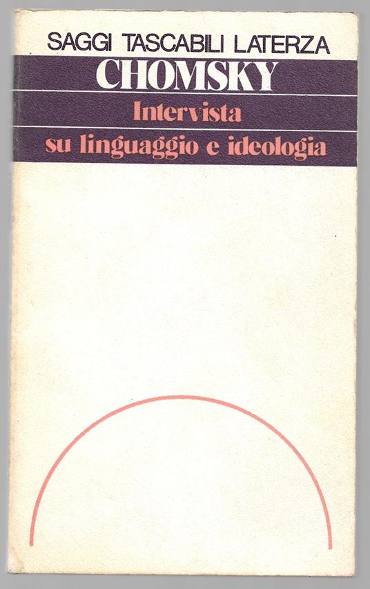 Intervista su linguaggio e ideologia - Noam Chomsky - copertina