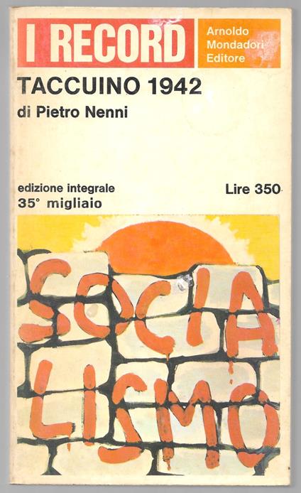 Taccuino 1942 - Pietro Nenni - copertina