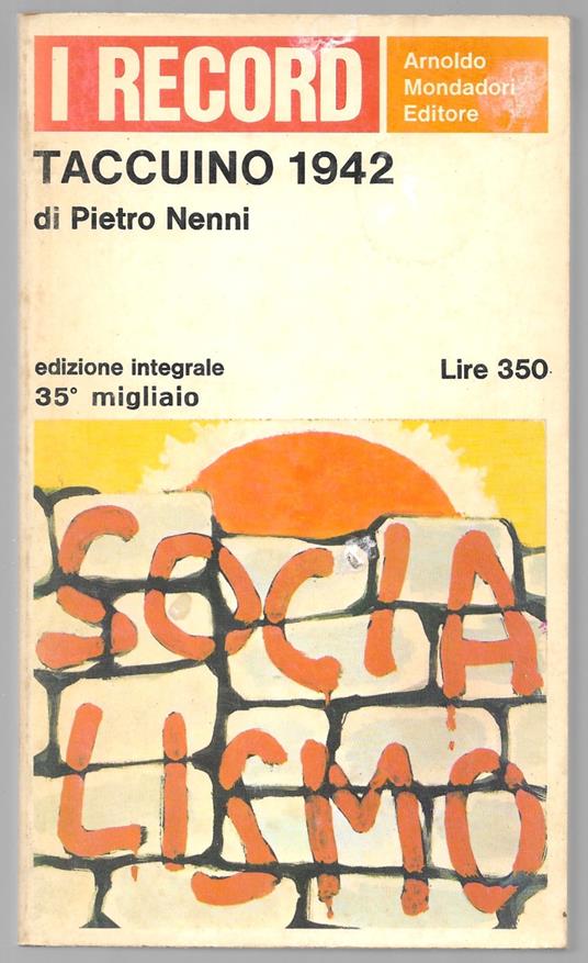 Taccuino 1942 - Pietro Nenni - copertina