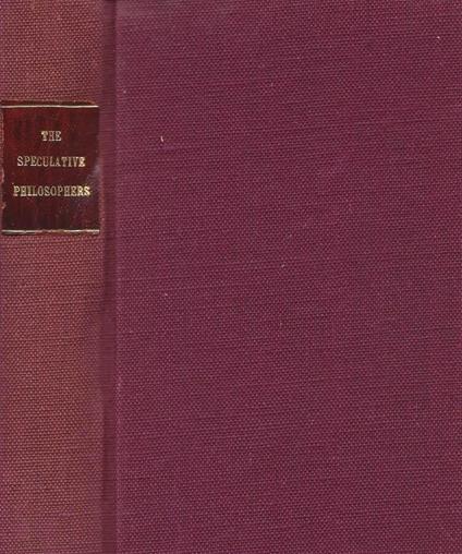 Man and Spirit: The Speculative Philosophers - copertina