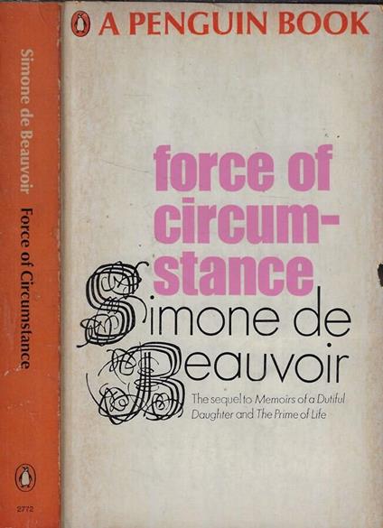 Force of circumstance - Simone de Beauvoir - copertina