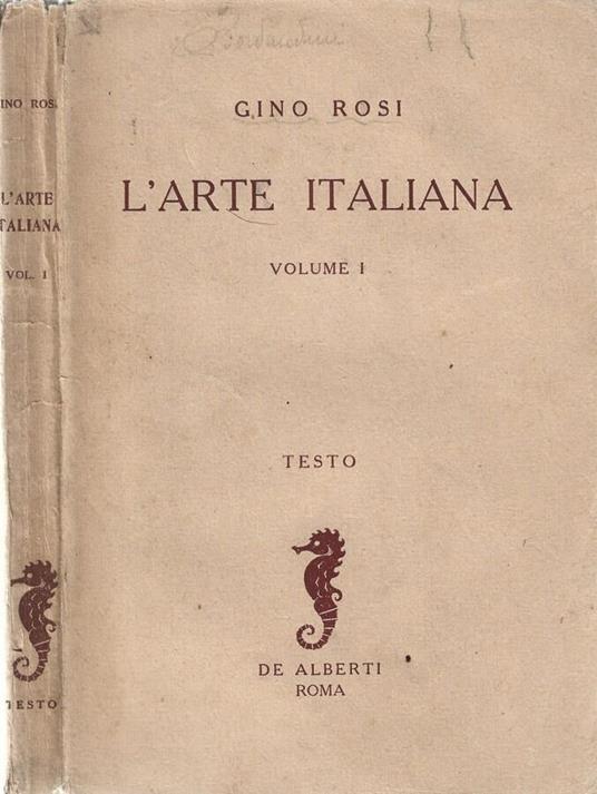 L' arte italiana - Gino Rossi - copertina