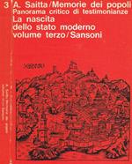 Memorie dei popoli. Panorama critico di testimonianze vol.III
