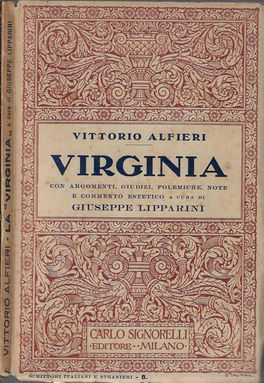 Virginia - Vittorio Alfieri - copertina