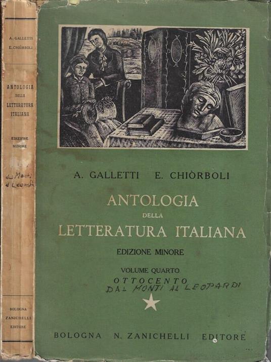 Antologia della letteratura italiana Vol. IV - copertina