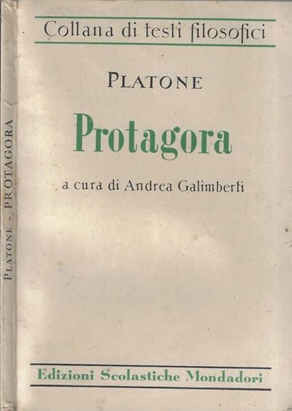 Protagora - Platone - copertina