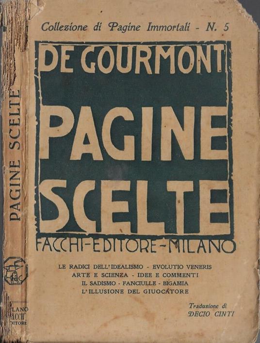 Pagine scelte - Rémy de Gourmont - copertina