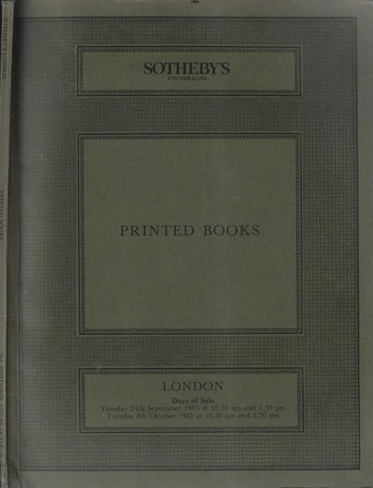 Printed books - copertina