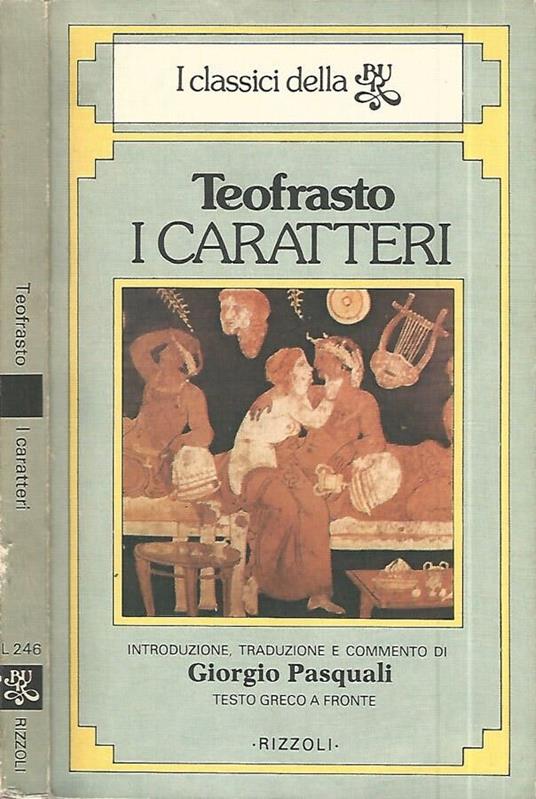 I caratteri - Teofrasto - copertina