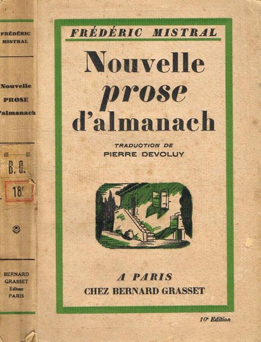 Nouvelle prose d'almanach - Frédéric Mistral - copertina