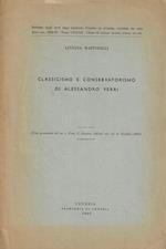 Classicismo e conservatorismo di Alessandro Verri