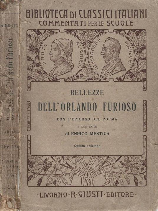 Bellezze dell'Orlando Furioso - Ludovico Ariosto - copertina
