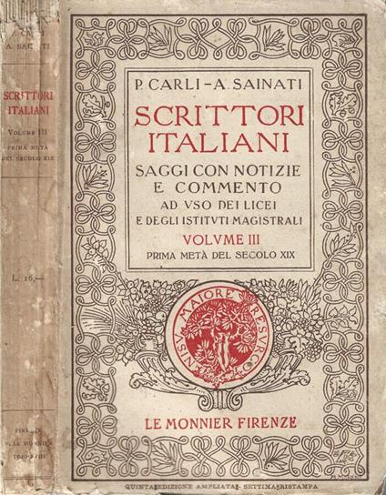 Scrittori italiani - copertina