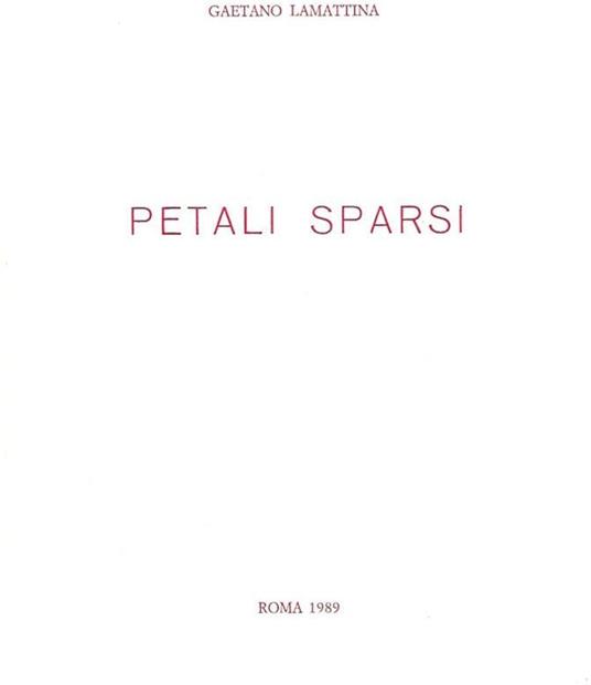 Petali sparsi - copertina