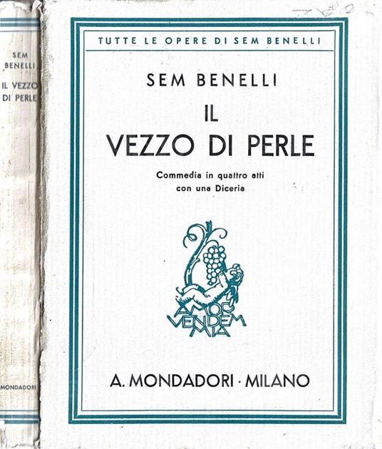 Il vezzo di perle - Sem Benelli - copertina