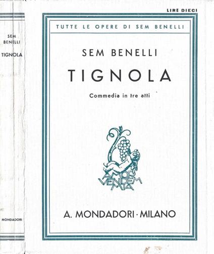 Tignola - Sem Benelli - copertina
