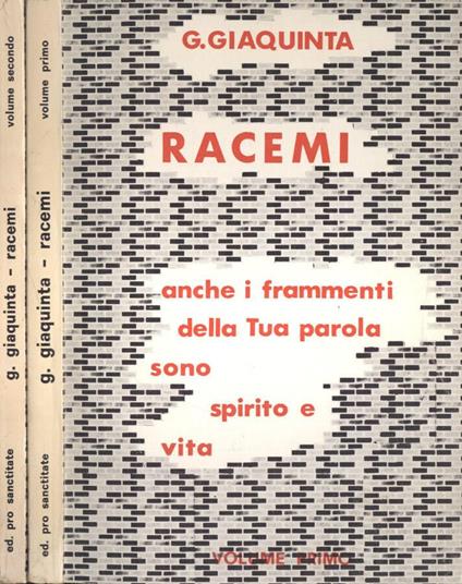 Racemi Vol. 1 - 2 - copertina