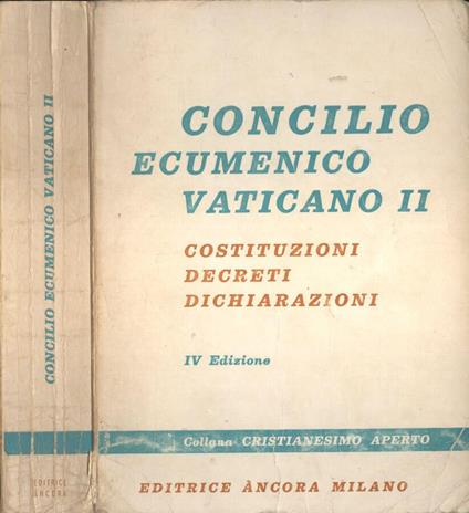 Concilio Ecumenico Vaticano II - copertina