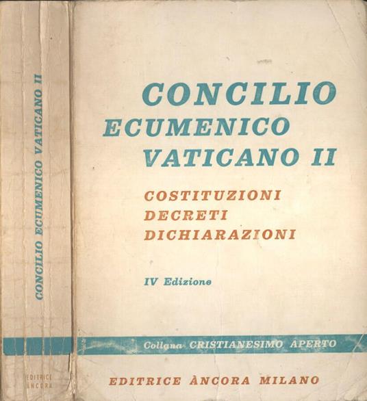 Concilio Ecumenico Vaticano II - copertina