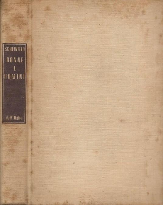 Donne e uomini - Amram Scheinfeld - copertina