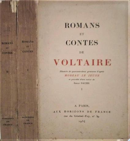 Romans et contes de Voltaire. I, II - Voltaire - copertina