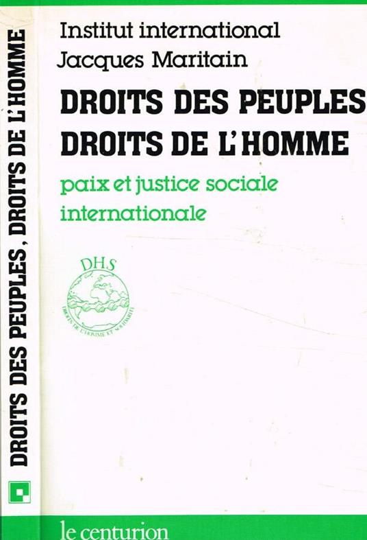 Droits des peuples droits de l'homme - copertina