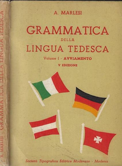 Grammatica della lingua tedesca vol. I Avviamento - copertina