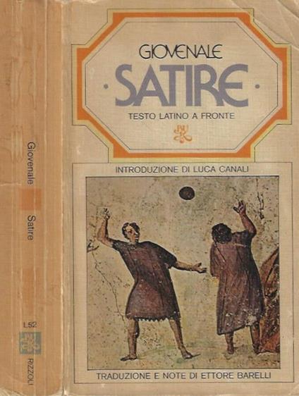 Satire - Giovenale - copertina