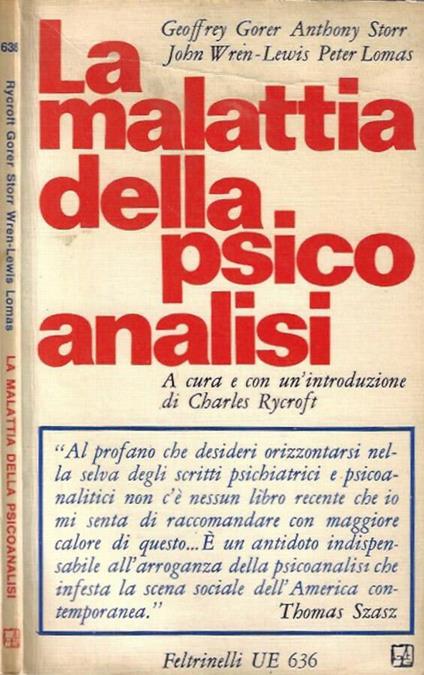 La malattia della psicoanalisi - copertina