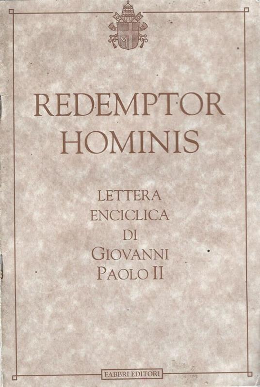 Redemptor hominis - copertina