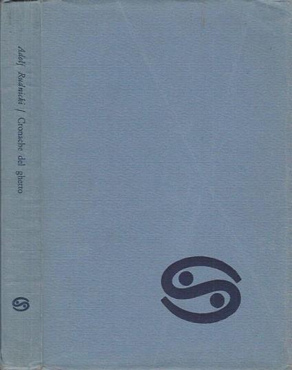 Cronache del ghetto - Adolf Rudnicki - copertina