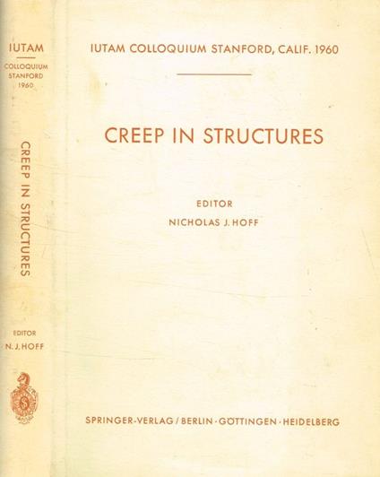 Creep in structures - copertina