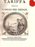 Tariffa delle gabelle per Firenze