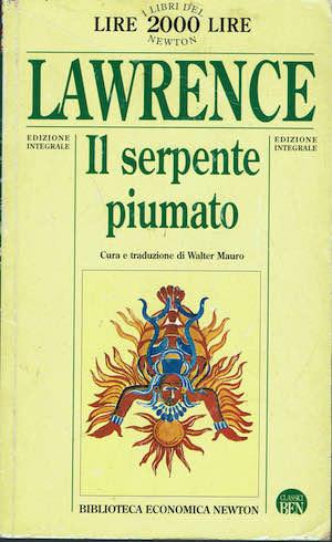 Il serpente piumato - David Herbert Lawrence - copertina