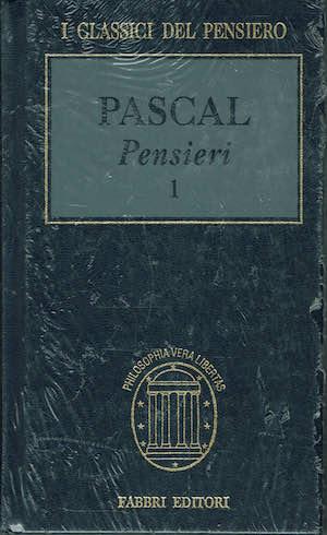 Pascal Pensieri vol. 1 - Blaise Pascal - copertina