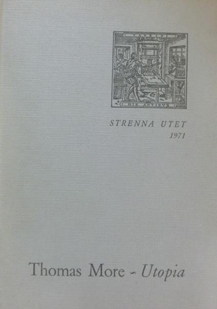 Utopia - Thomas Moore - copertina