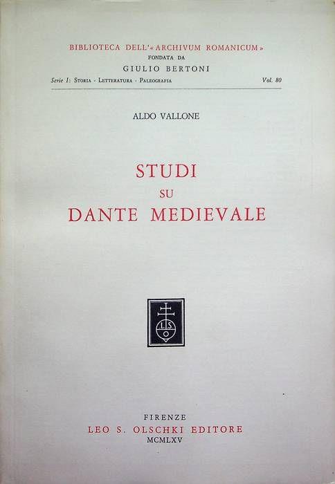 Studi su Dante medievale - Aldo Vallone - copertina