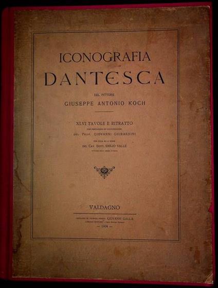 Iconografia dantesca - copertina