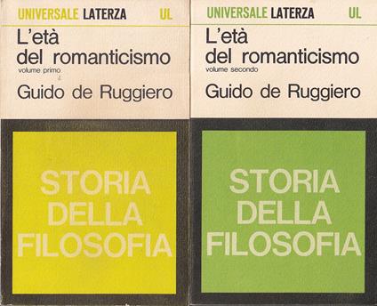 L' età del Romanticismo (2 Voll.) - Guido De Ruggiero - copertina