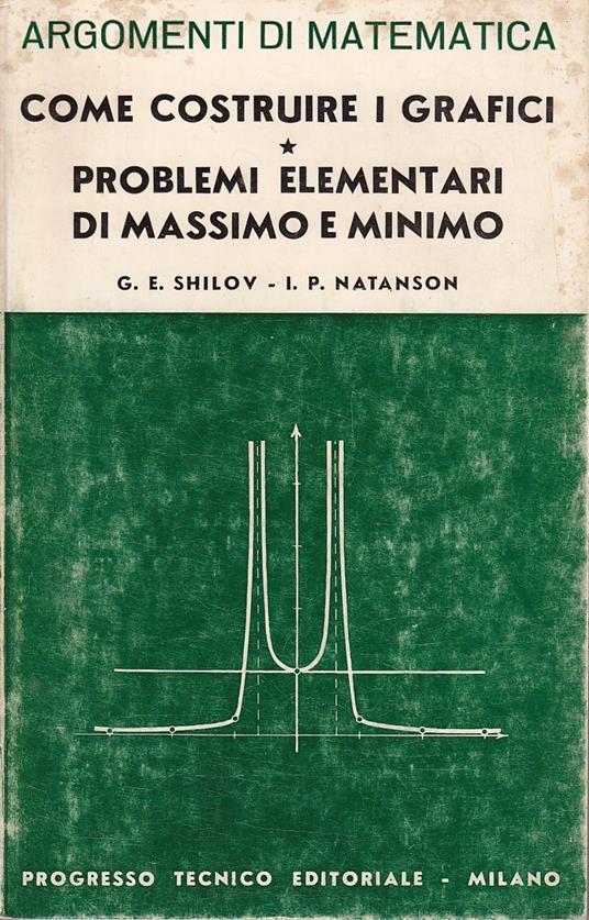 Come costruire i grafici - Problemi elementari di massimo e minimo - copertina