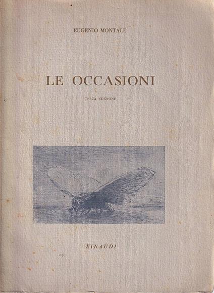 Le occasioni - Eugenio Montale - copertina