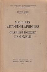 Mémoires autobiographiques de Charles Bonnet de Genève